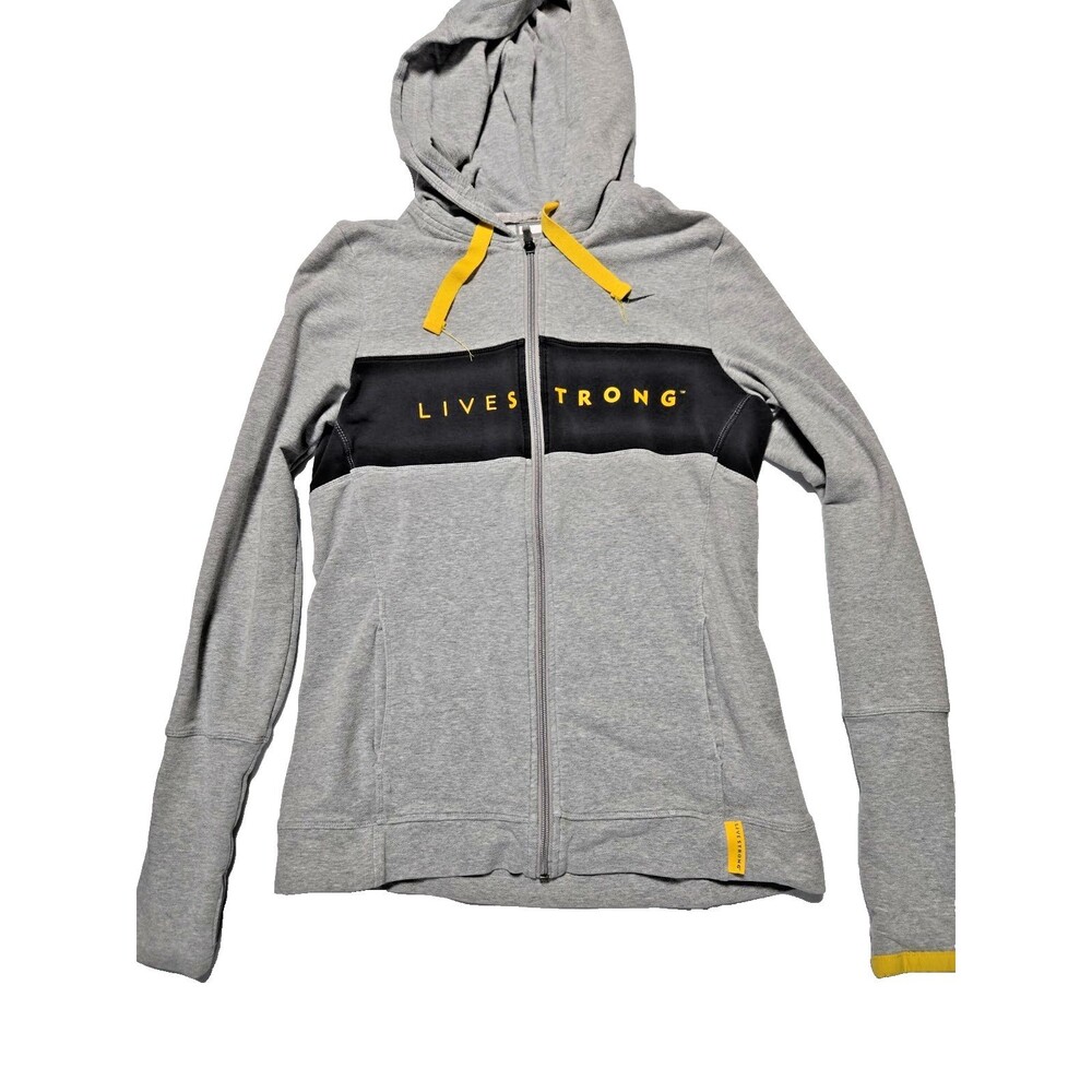 Nike Hoodie Womens Large Livestrong Lance Armstrong Cycling Rare Jacket RN56323